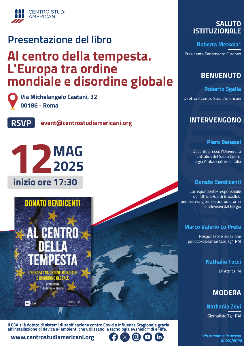 Al centro della tempesta. L’Europa tra ordine mondiale e disordine globale
