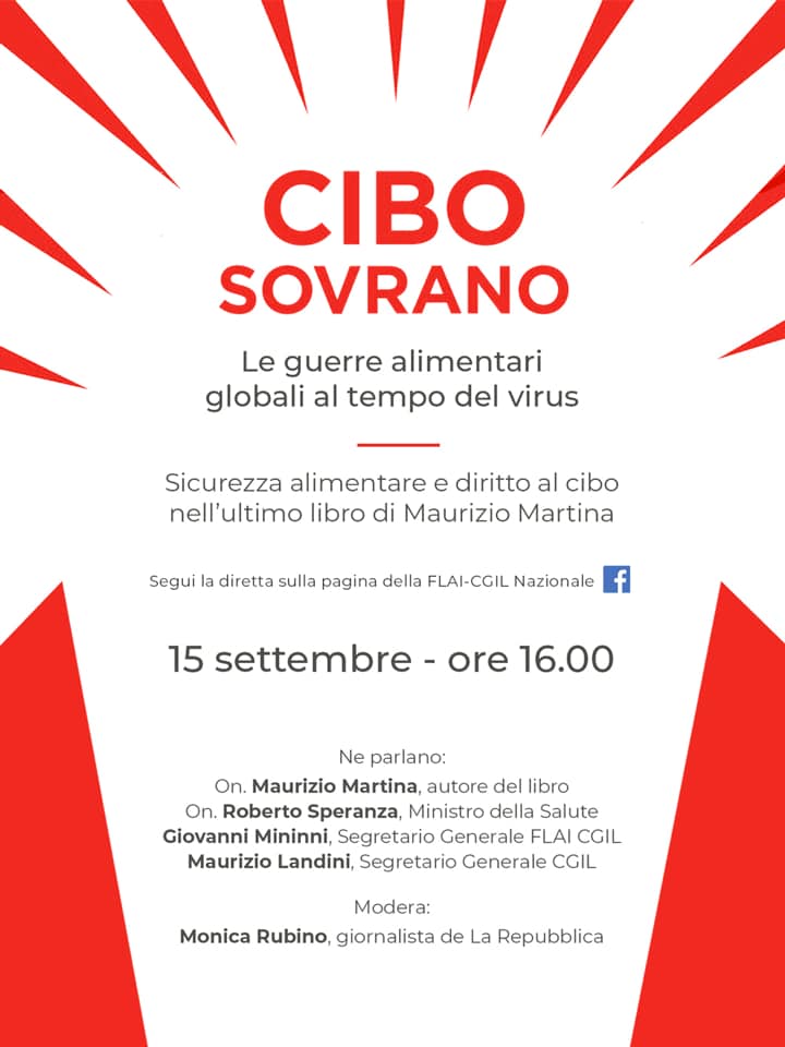 Presentazione del libro: “Cibo sovrano. Le guerre alimentari globali al tempo del virus”