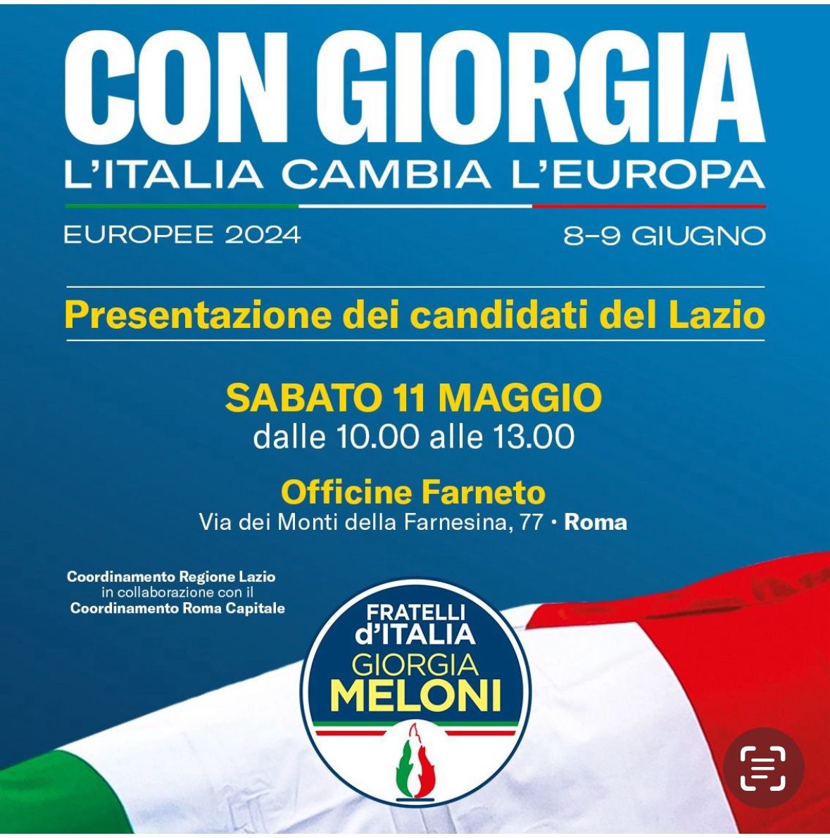 Con Giorgia l'Italia cambia l'Europa - Presentazione dei candidati del Lazio
