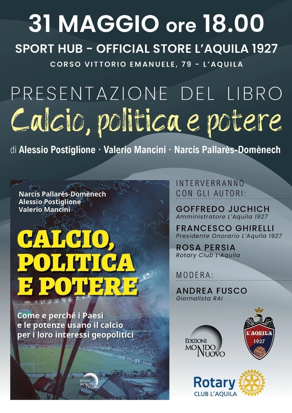 Presentazione del libro: "Calcio, politica e potere"