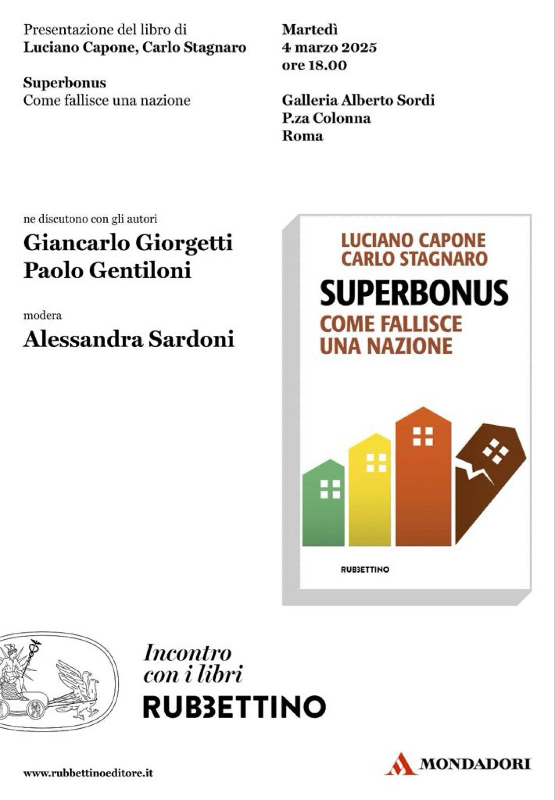 Presentazione del libro: “Superbonus - Come fallisce una nazione”