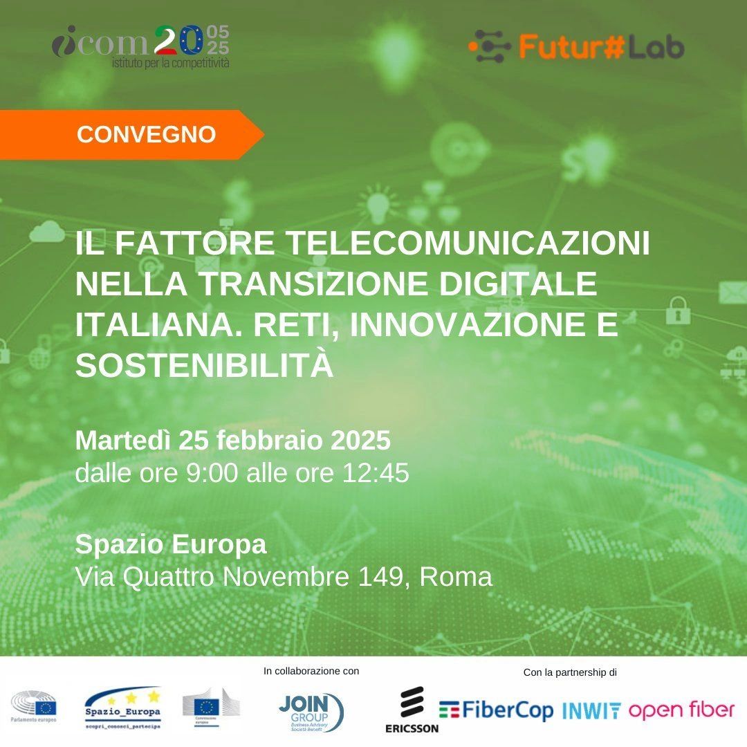 Il fattore telecomunicazioni nella transizione digitale italiana. Reti, innovazione e sostenibilità