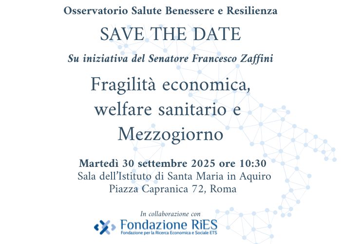 Fragilità economica, welfare sanitario e Mezzogiorno