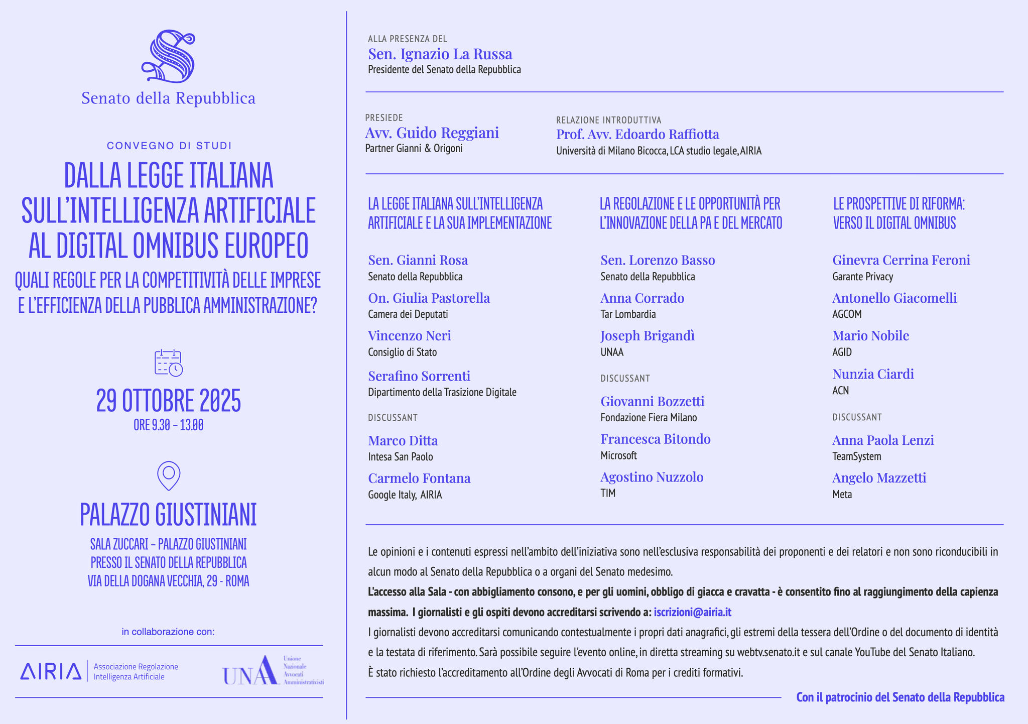 Dalla Legge Italiana sull'Intelligenza Artificiale al Digital Omnibus Europeo