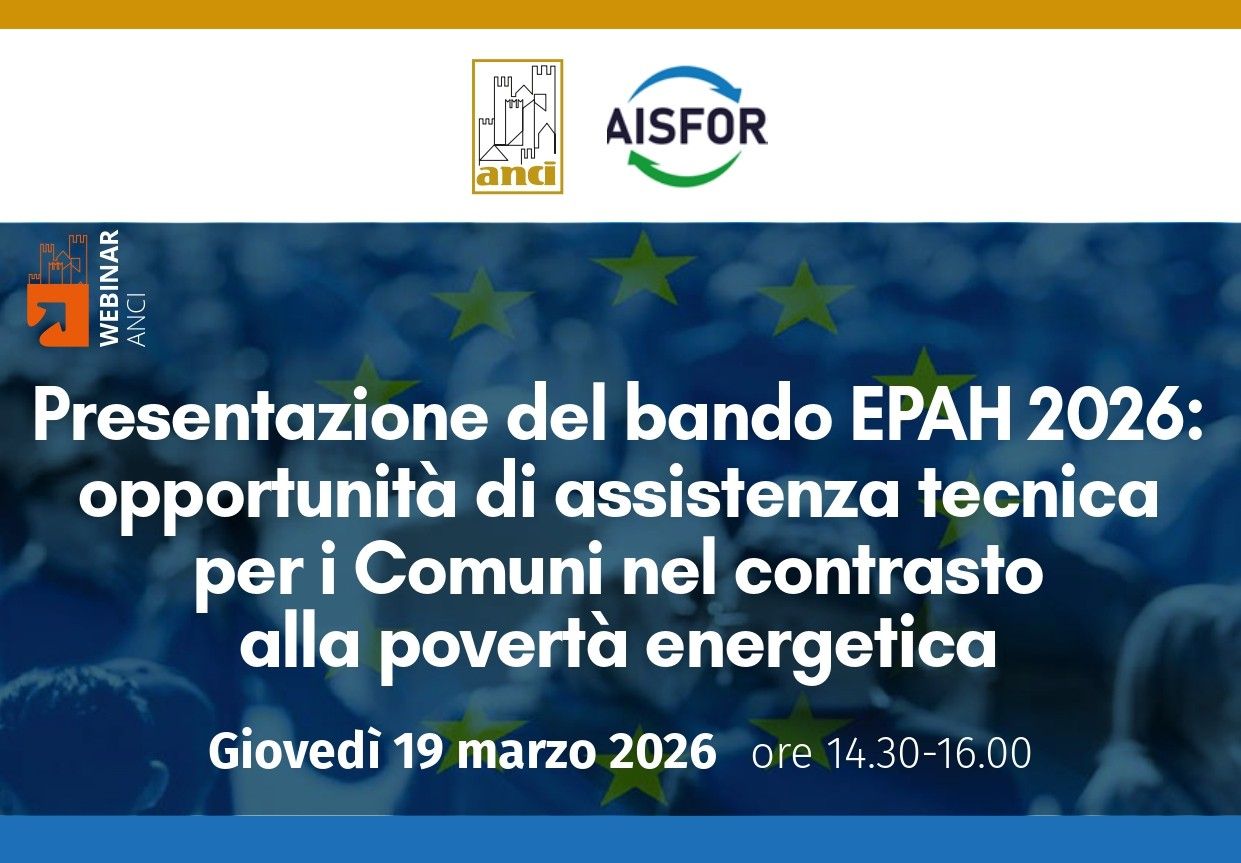 Presentazione del bando EPAH 2026: opportunità di assistenza tecnica per i Comuni nel contrasto alla povertà energetica