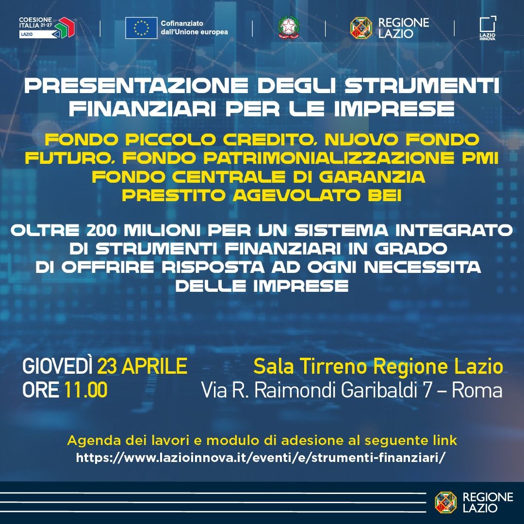 Presentazione degli strumenti finanziari per le imprese