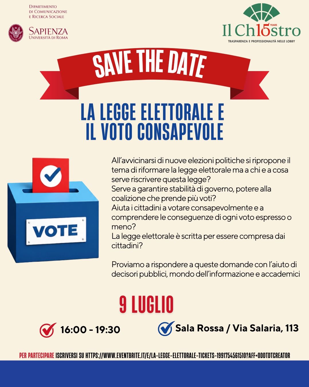 La Legge Elettorale e il voto consapevole