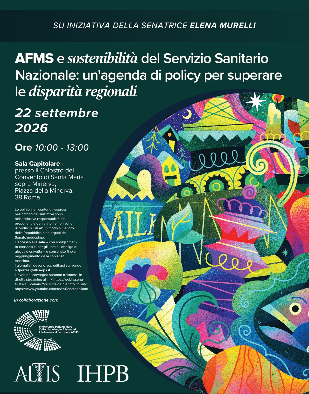 Alimenti ai fini medici speciali (AFMS) e sostenibilità del Servizio Sanitario Nazionale: un'agenda di policy per superare le disparità regionali