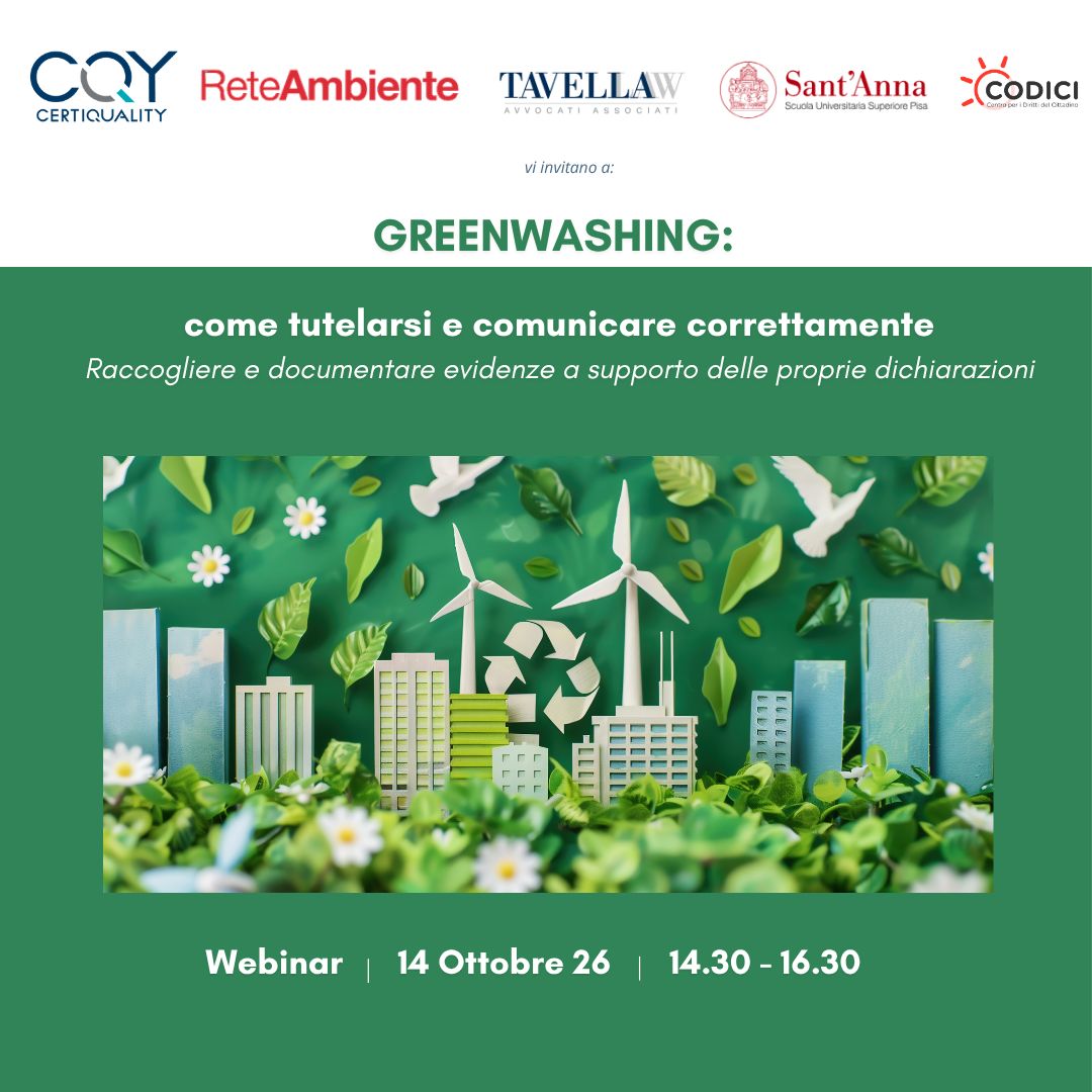 Greenwashing: come tutelarsi e comunicare correttamente