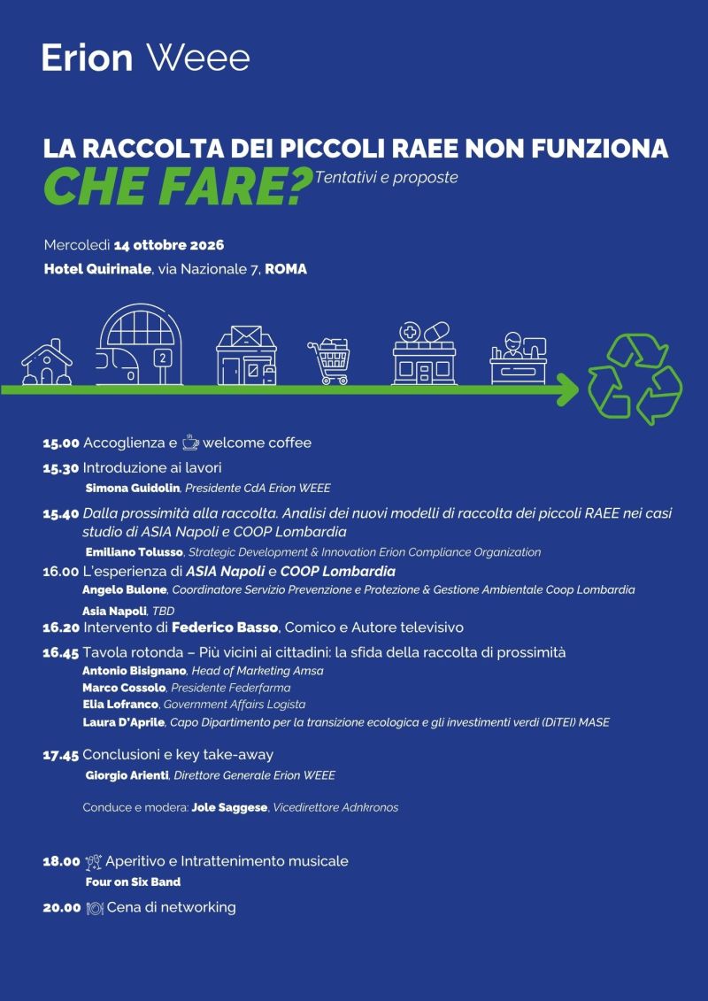 La raccolta dei piccoli RAEE non funziona. Che fare? Tentativi e proposte per migliorare i risultati