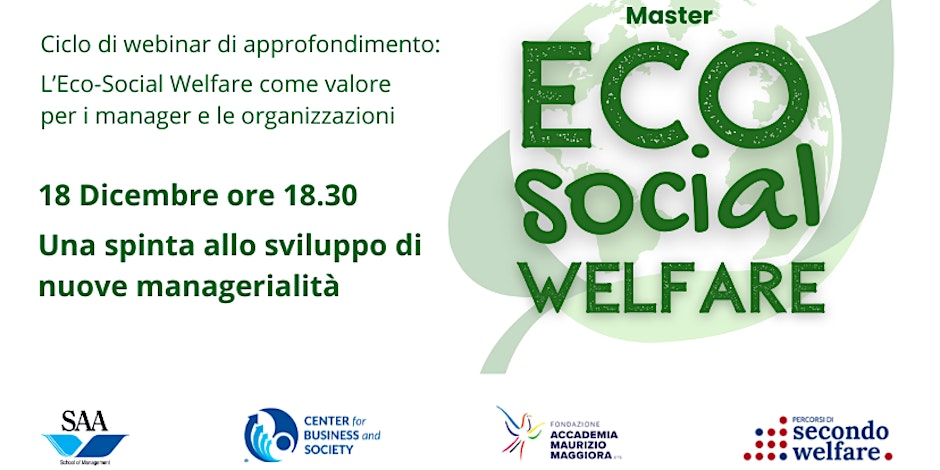 L’eco-social welfare come valore per i manager e le organizzazioni