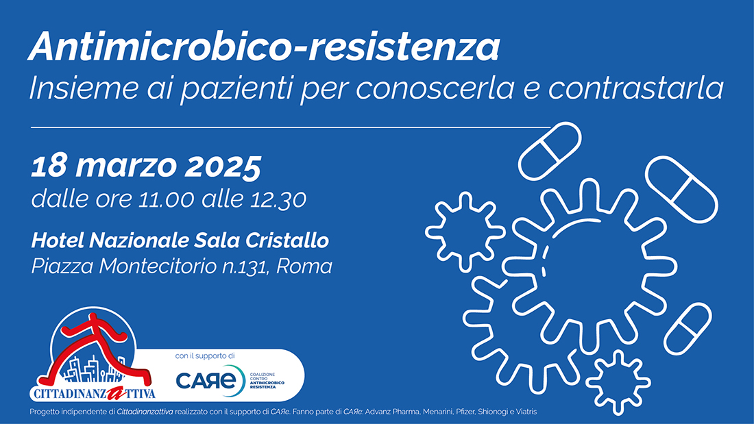 Antimicrobico-resistenza. Insieme ai pazienti per conoscerla e contrastarla