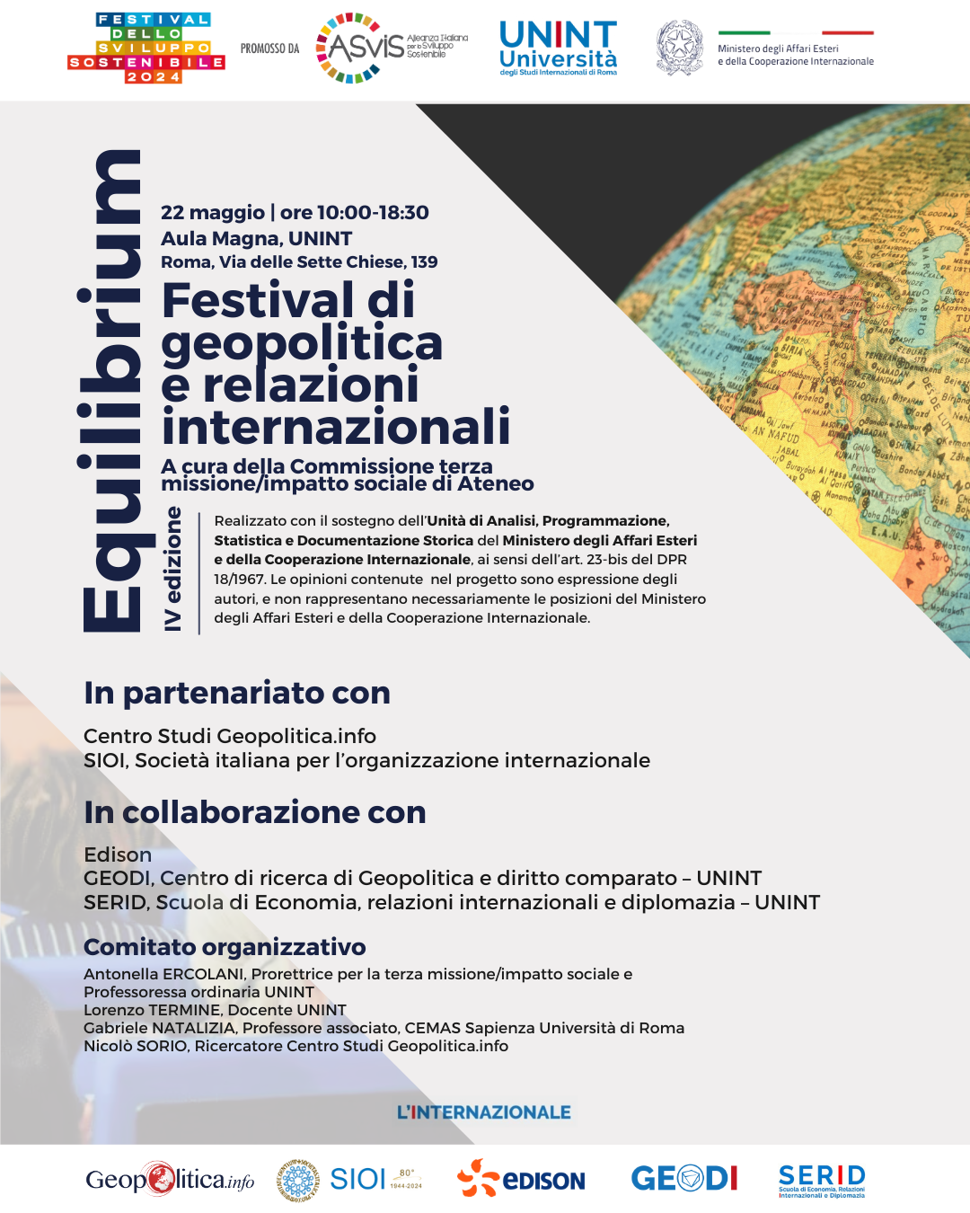 Equilibrium – Festival di geopolitica e relazioni internazionali