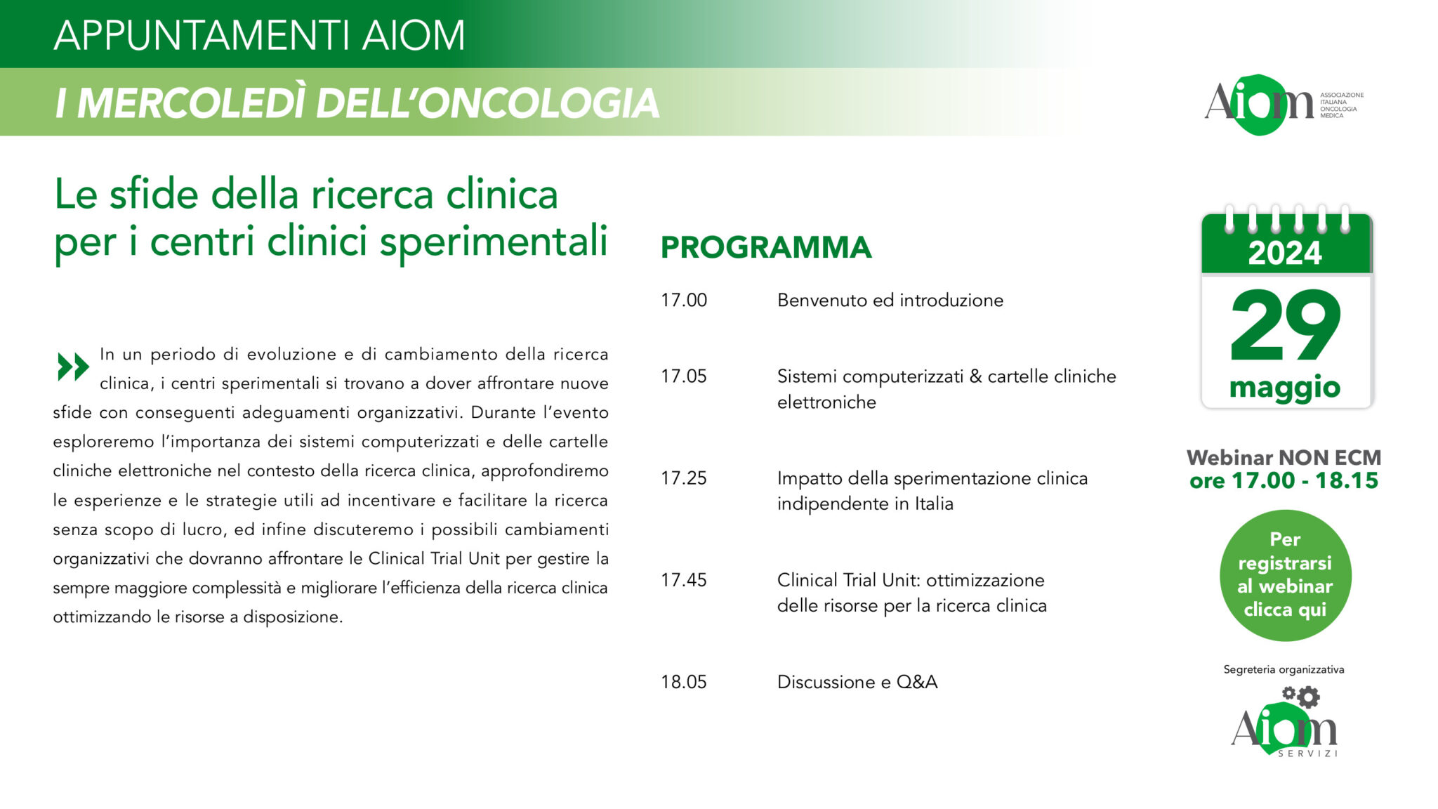 Le sfide della ricerca clinica per i centri clinici sperimentali