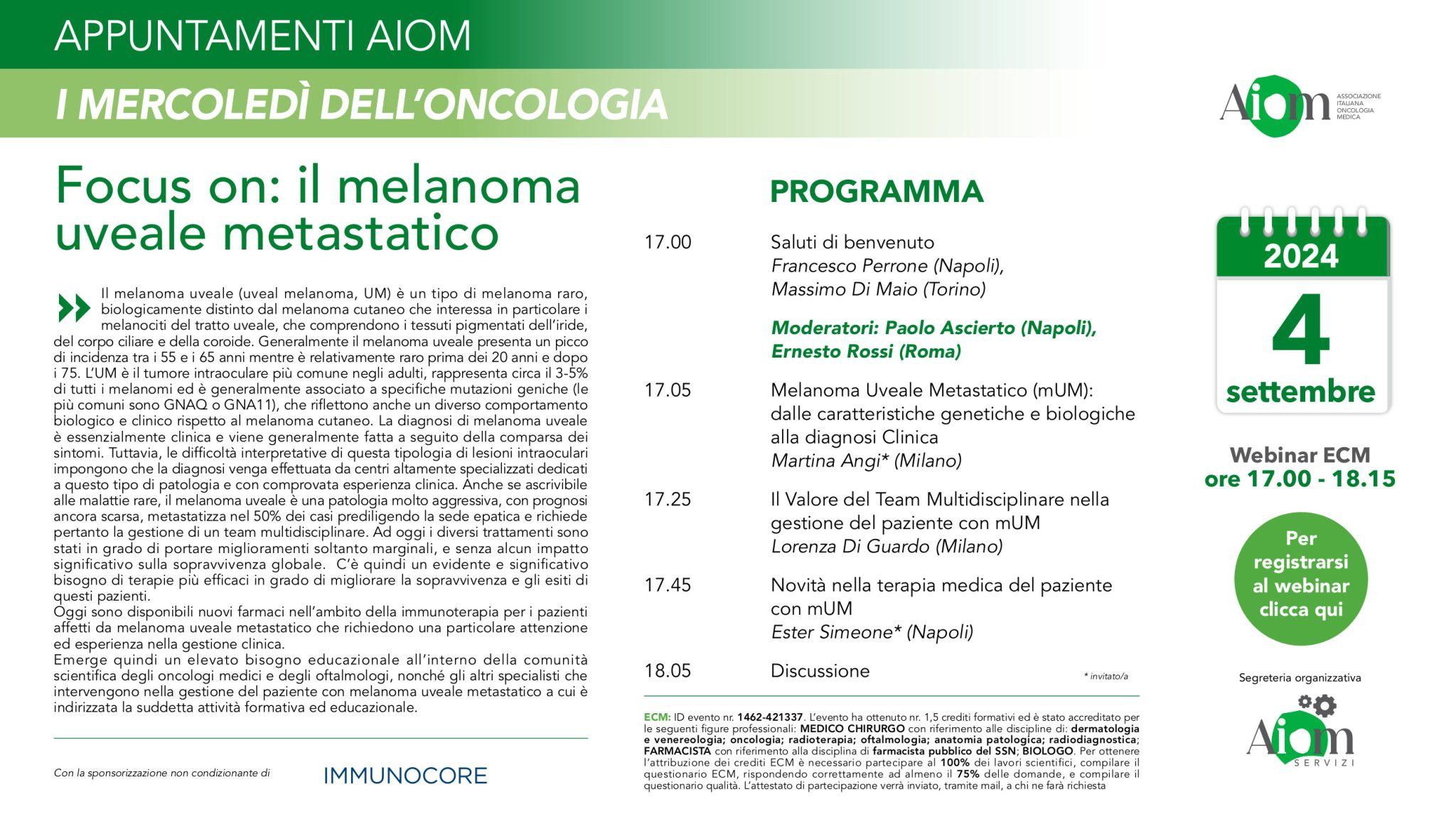 Focus on: il melanoma uveale metastatico