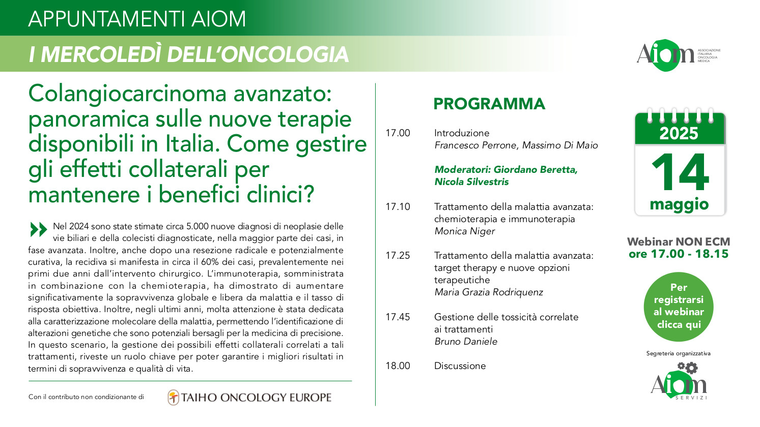 Colangiocarcinoma avanzato: panoramica sulle nuove terapie disponibili in Italia