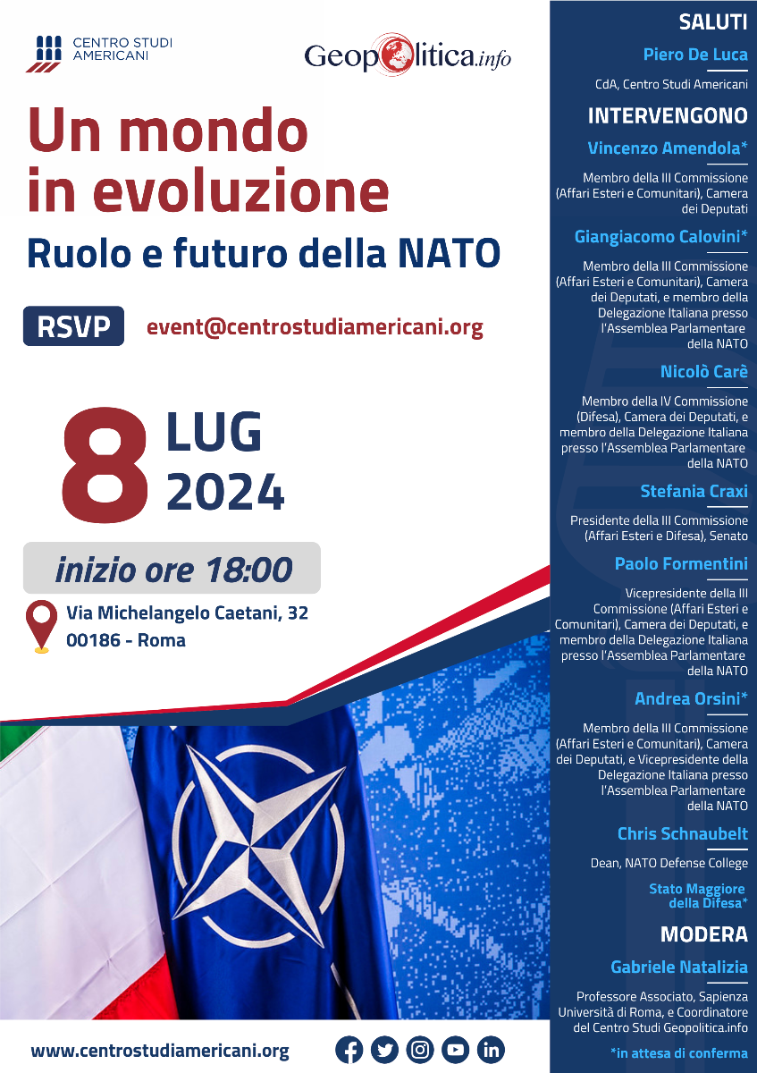 Un mondo in evoluzione. Ruolo e futuro della NATO