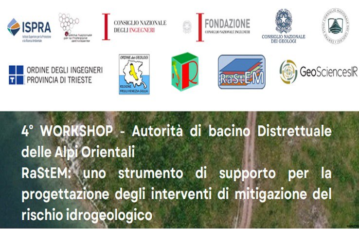 Workshop RaStEM: uno strumento di supporto per la progettazione degli interventi di mitigazione del rischio idrogeologico