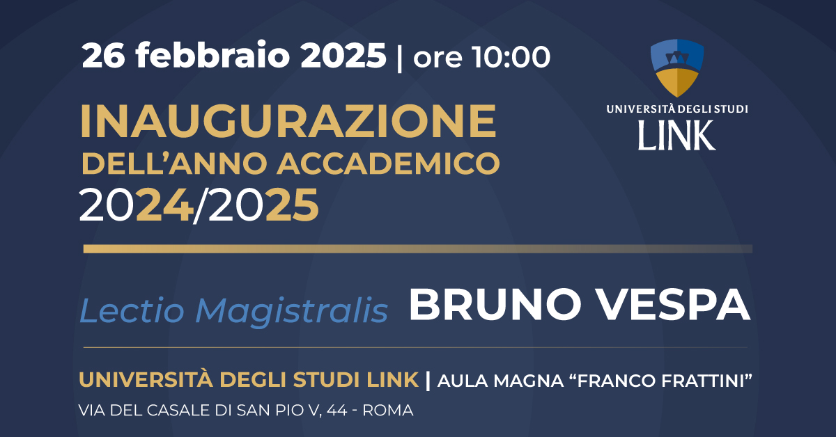 Inaugurazione dell'anno accademico 2024/2025 Link Campus University