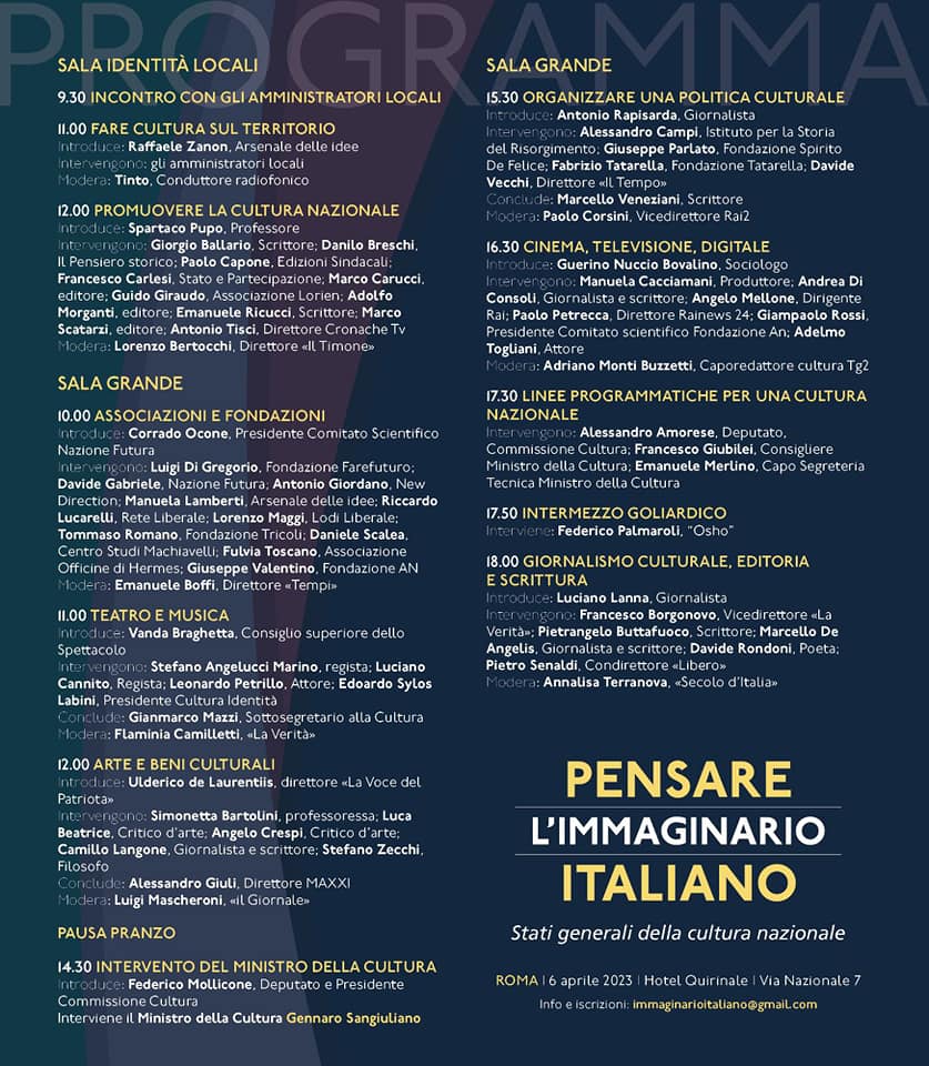 Pensare l’immaginario italiano. Stati generali della cultura nazionale