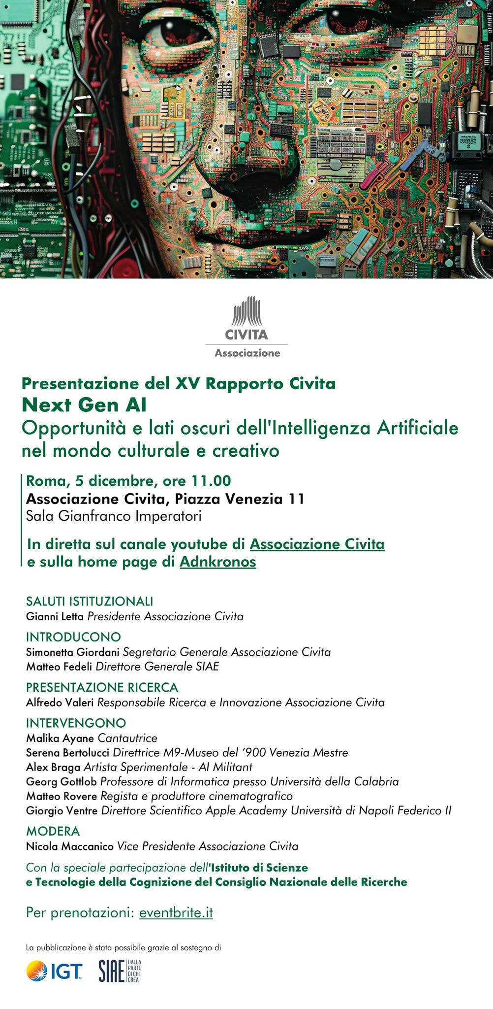 Presentazione del XV Rapporto Civita - Next Gen Al