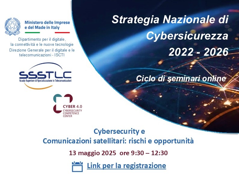 Cybersecurity e Comunicazioni satellitari: rischi e opportunità