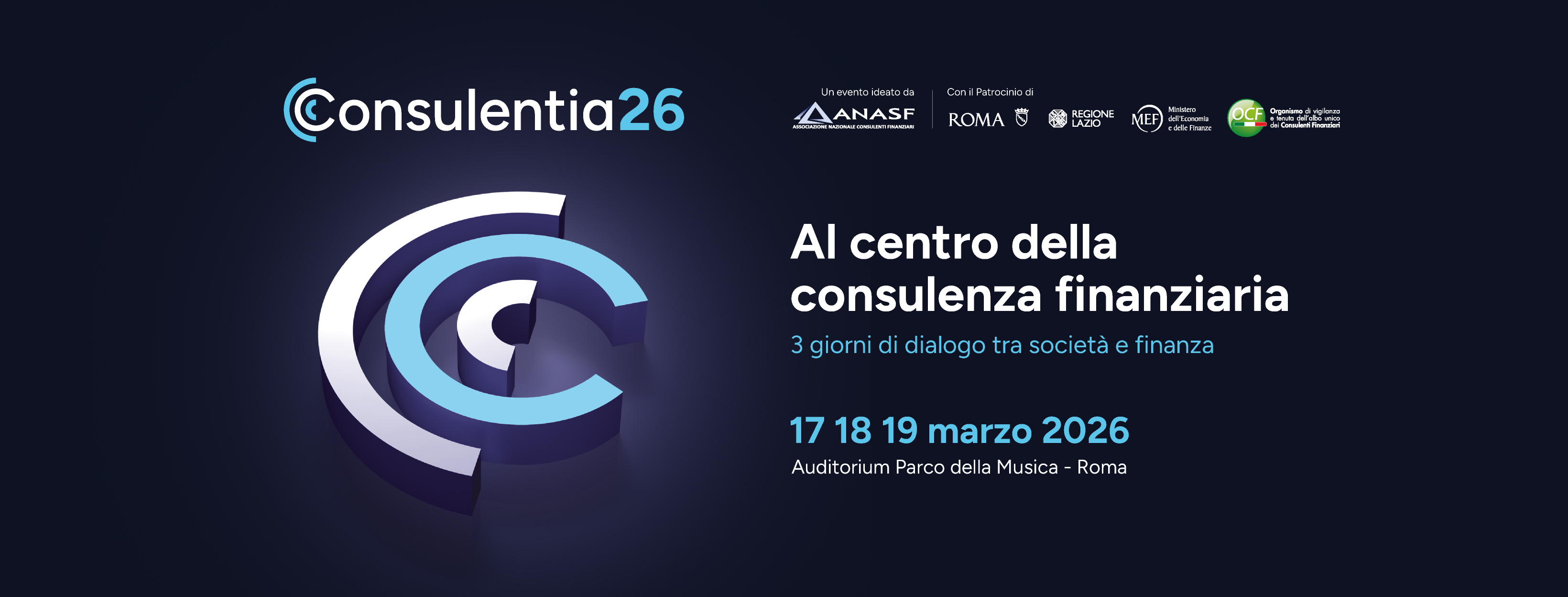 CONSULENTIA 2026 - Al centro della consulenza finanziaria