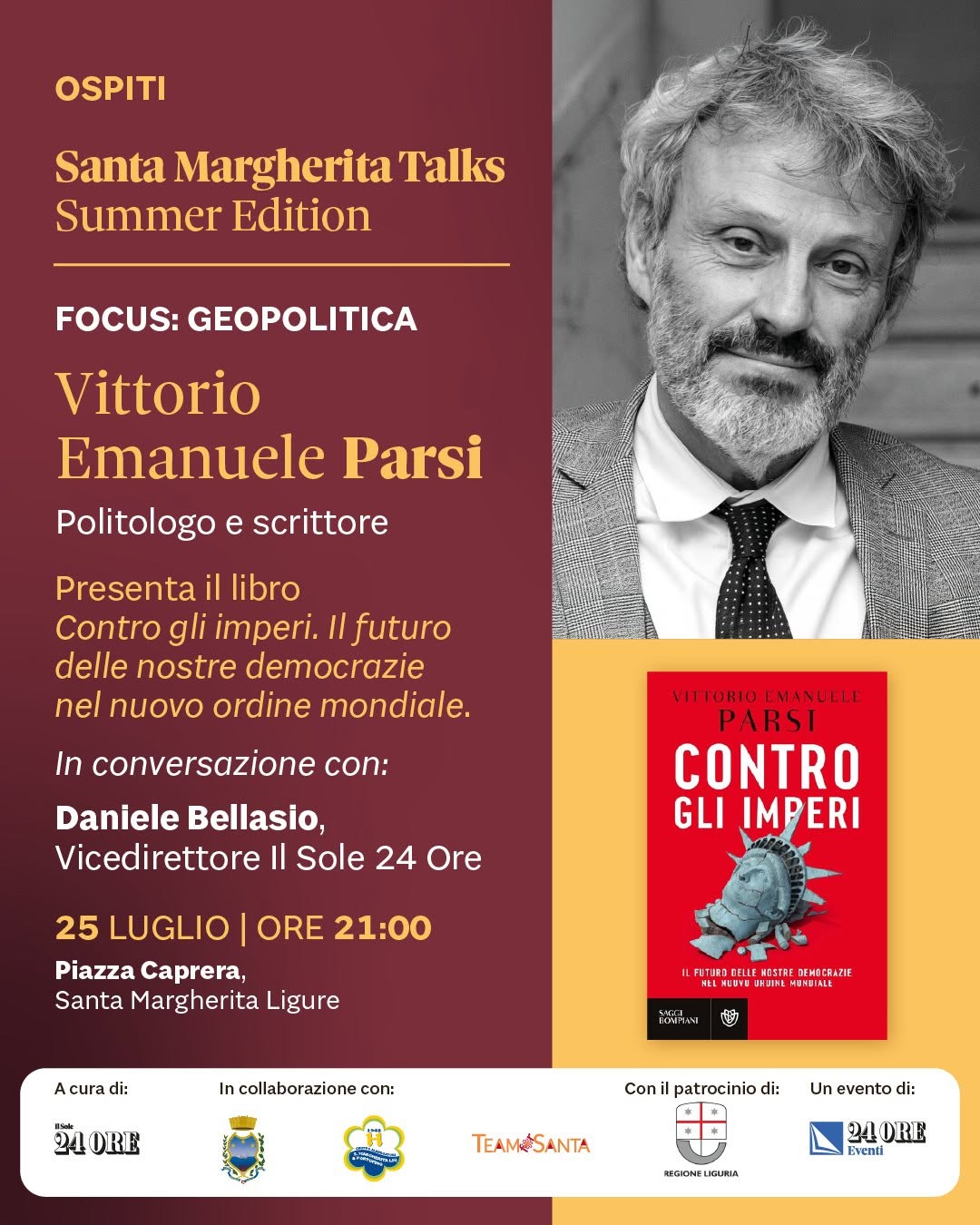Santa Margherita Talks Summer Edition - Geopolitica. Dialoghi su cultura, finanza e attualita'
