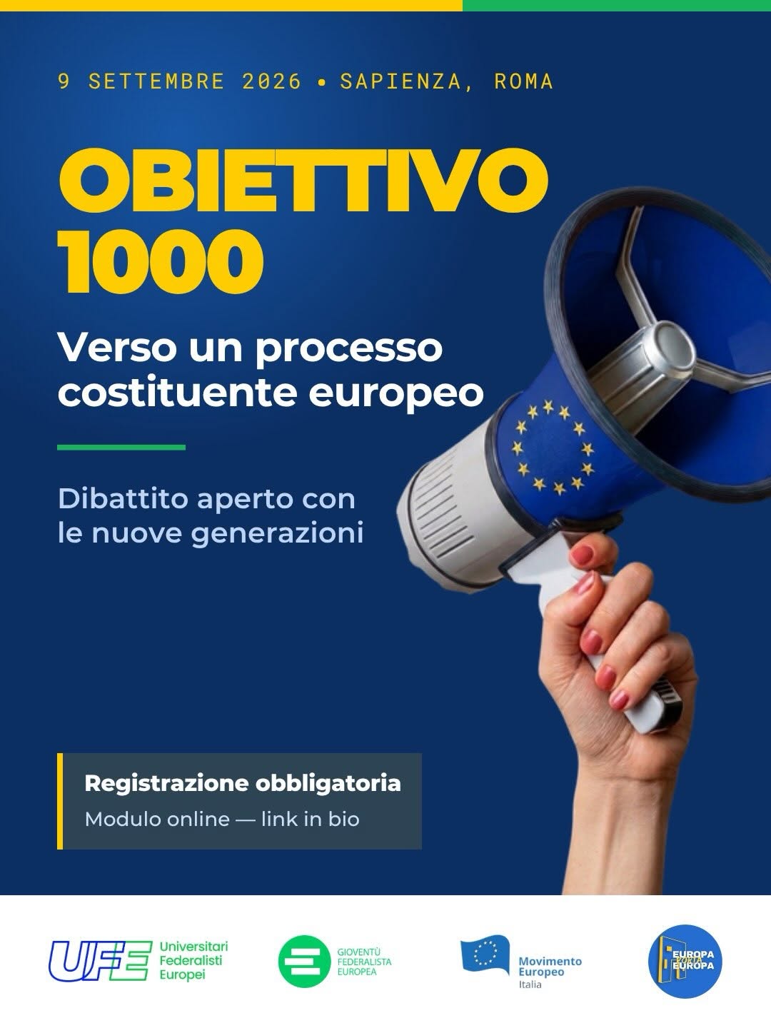 Obiettivo 1000: verso un processo costituente europeo