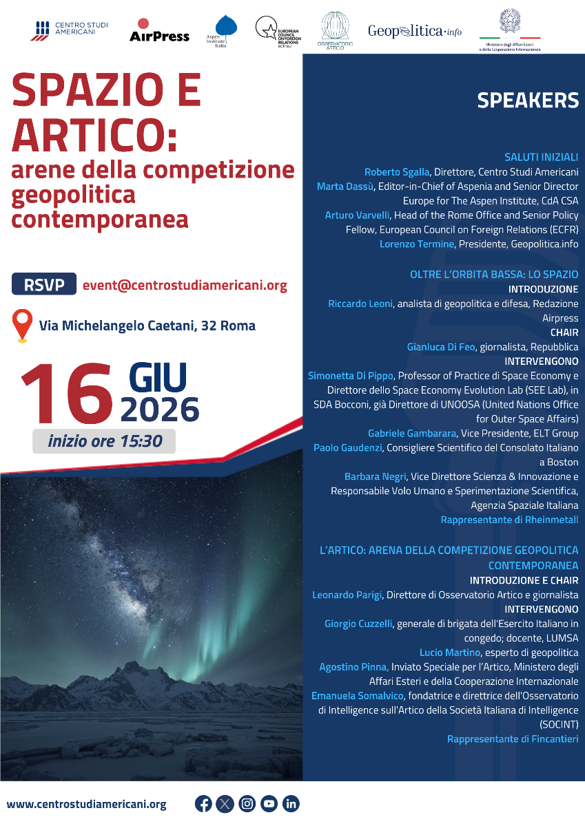 Spazio e Artico: arene della competizione geopolitica contemporanea