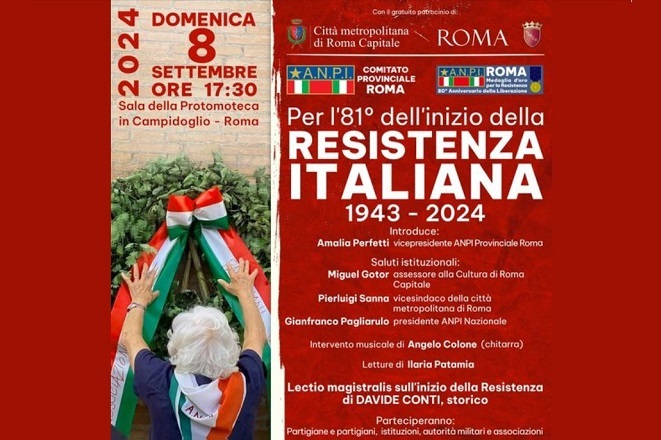 81^ dell'inizio della Resistenza, evento in Campidoglio