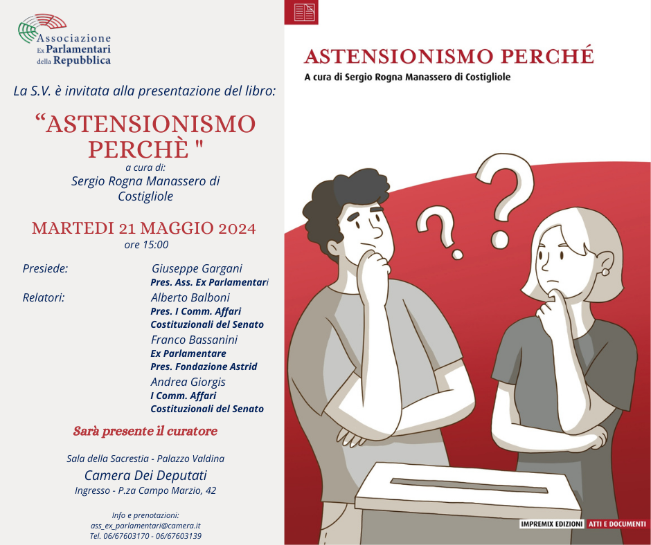 Presentazione del libro: "Astensionismo perchè" 