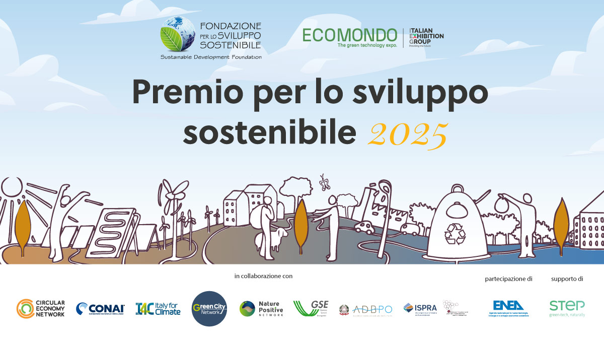 Cerimonia di premiazione Premio per lo sviluppo sostenibile 2025