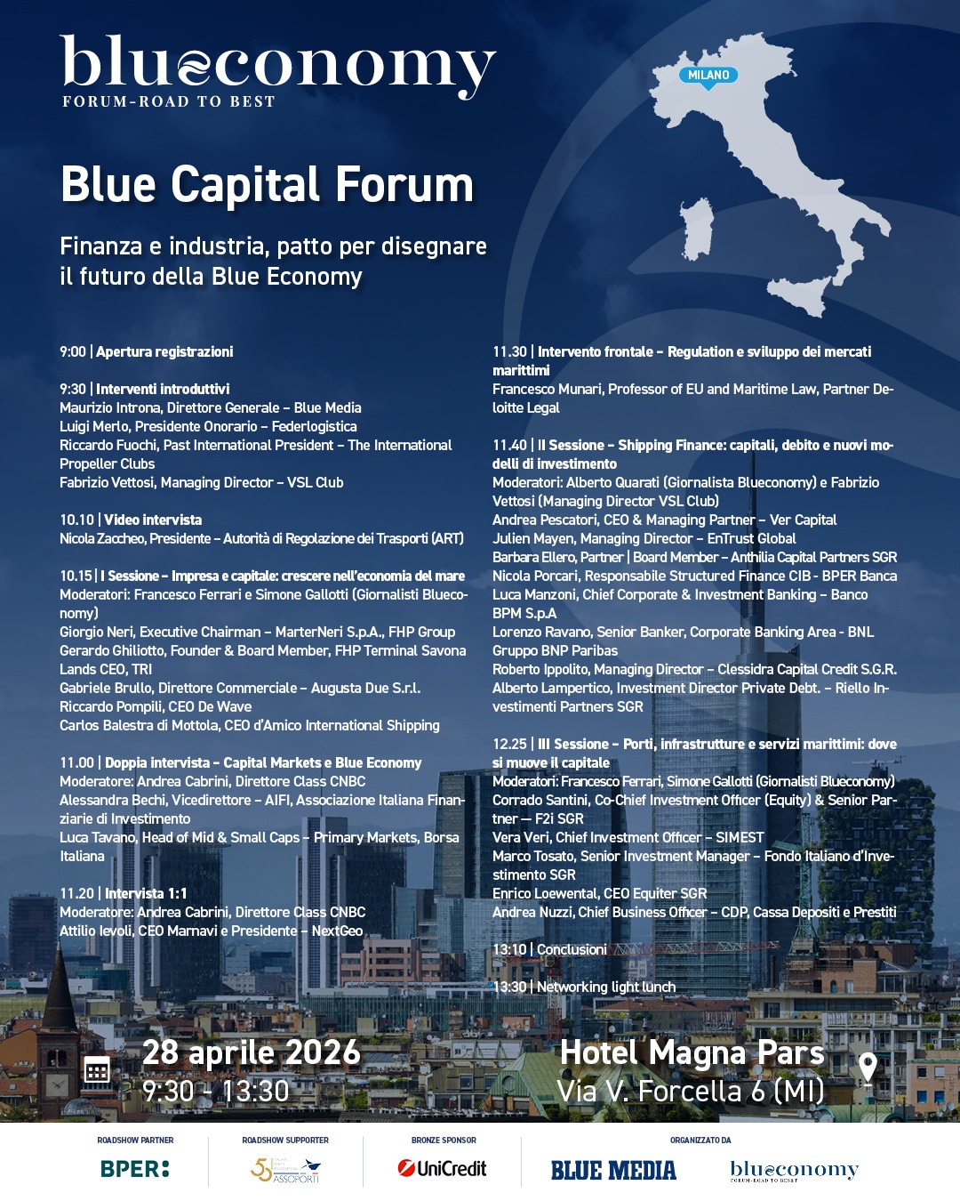 Blue Capital Forum - Finanza e industria, patto per disegnare il futuro della Blue Economy