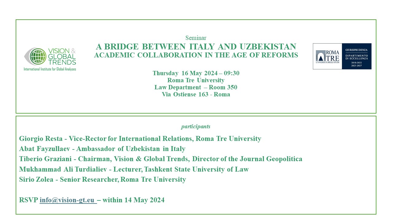 A bridge between Italy and Uzbekistan. Academic collaboration in the age of reforms