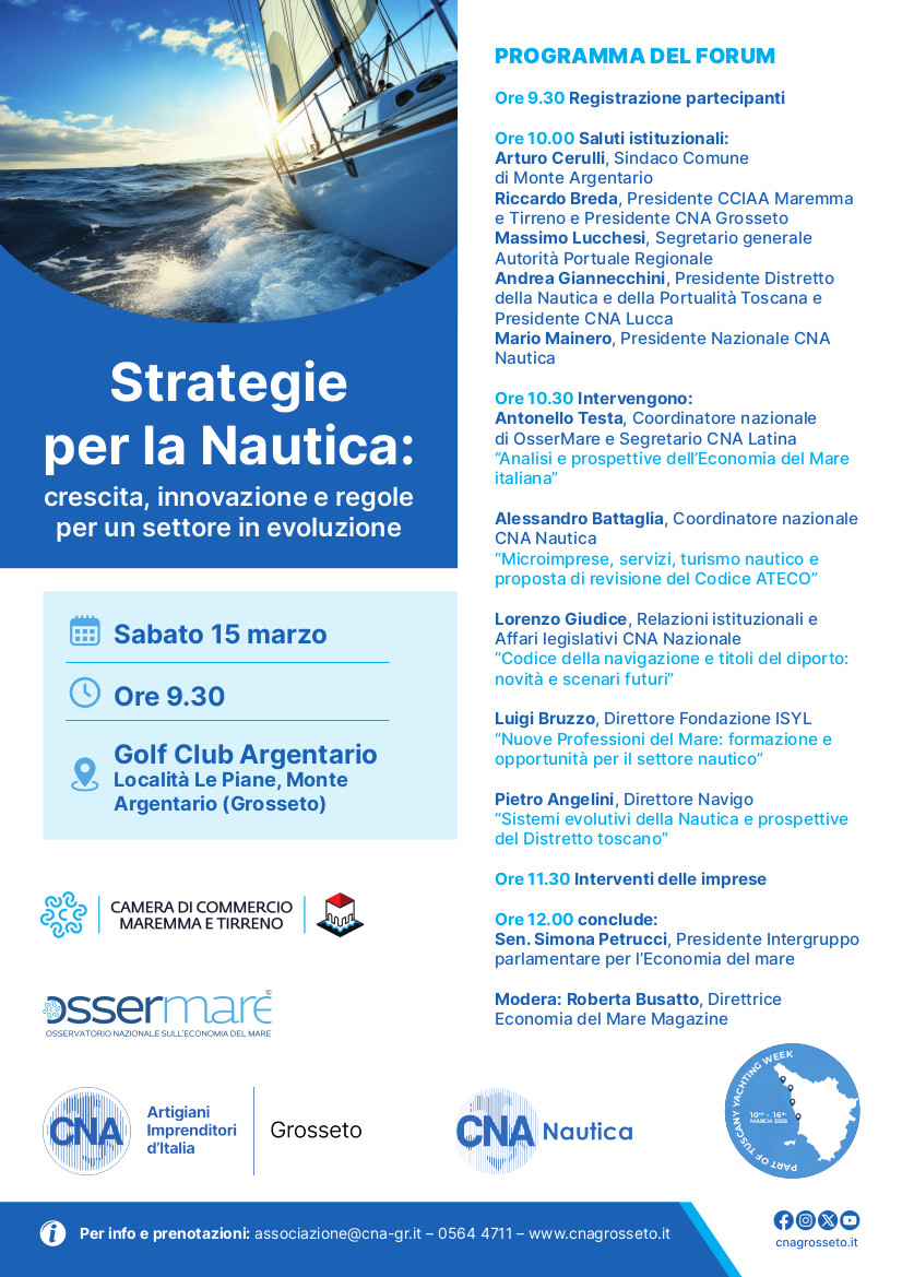 Strategie per la nautica: crescita, innovazione e regole per un settore in evoluzione