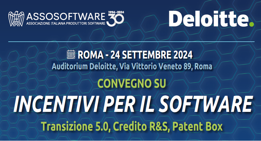 INCENTIVI PER IL SOFTWARE - Transizione 5.0, Credito R&S, Patent Box