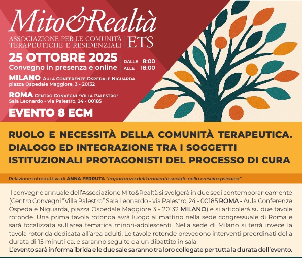 Ruolo e Necessità della Comunità Terapeutica. Dialogo ed integrazione tra i soggetti