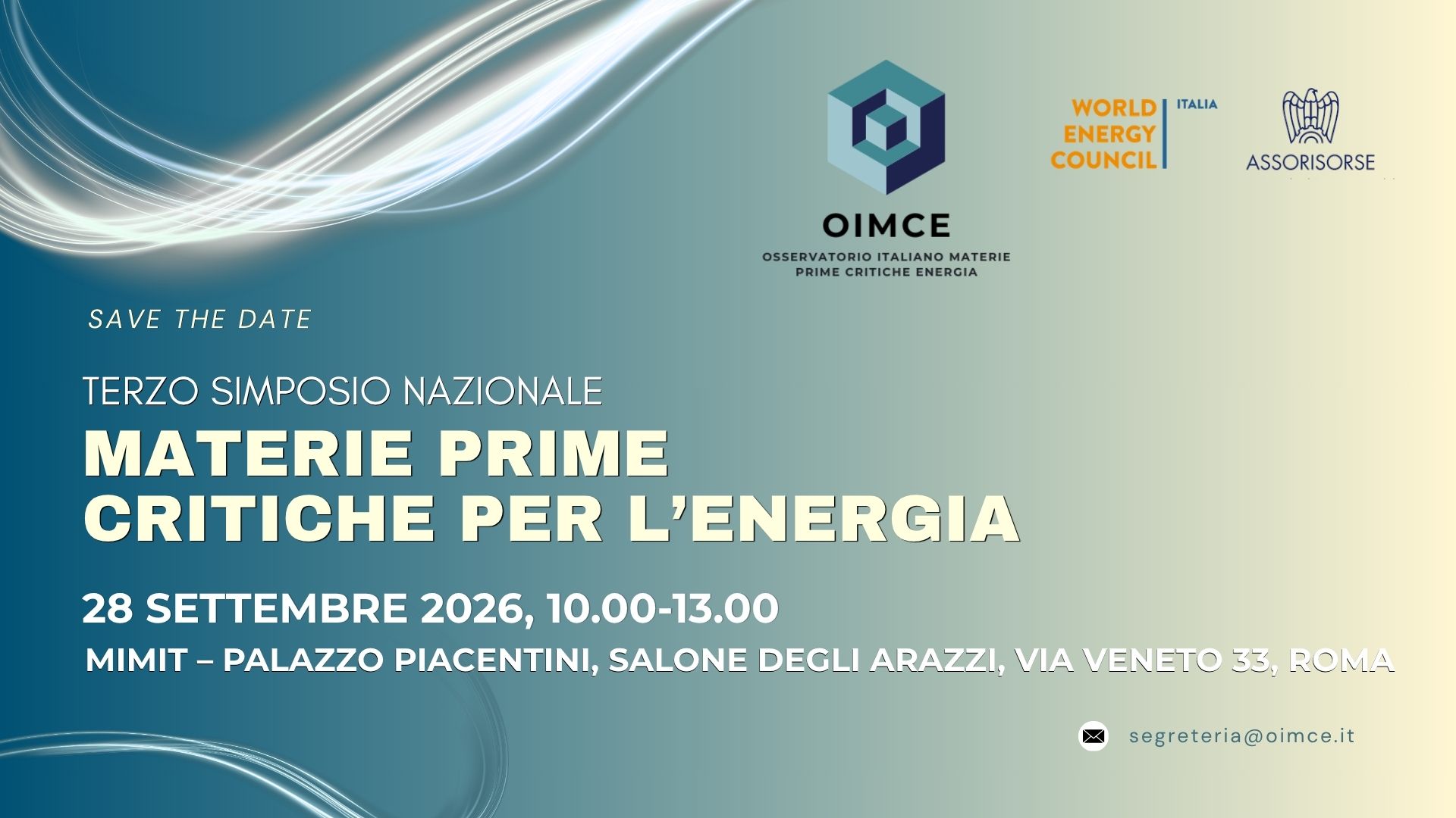 Terzo Simposio Nazionale delle Materie Prime Critiche per l'Energia