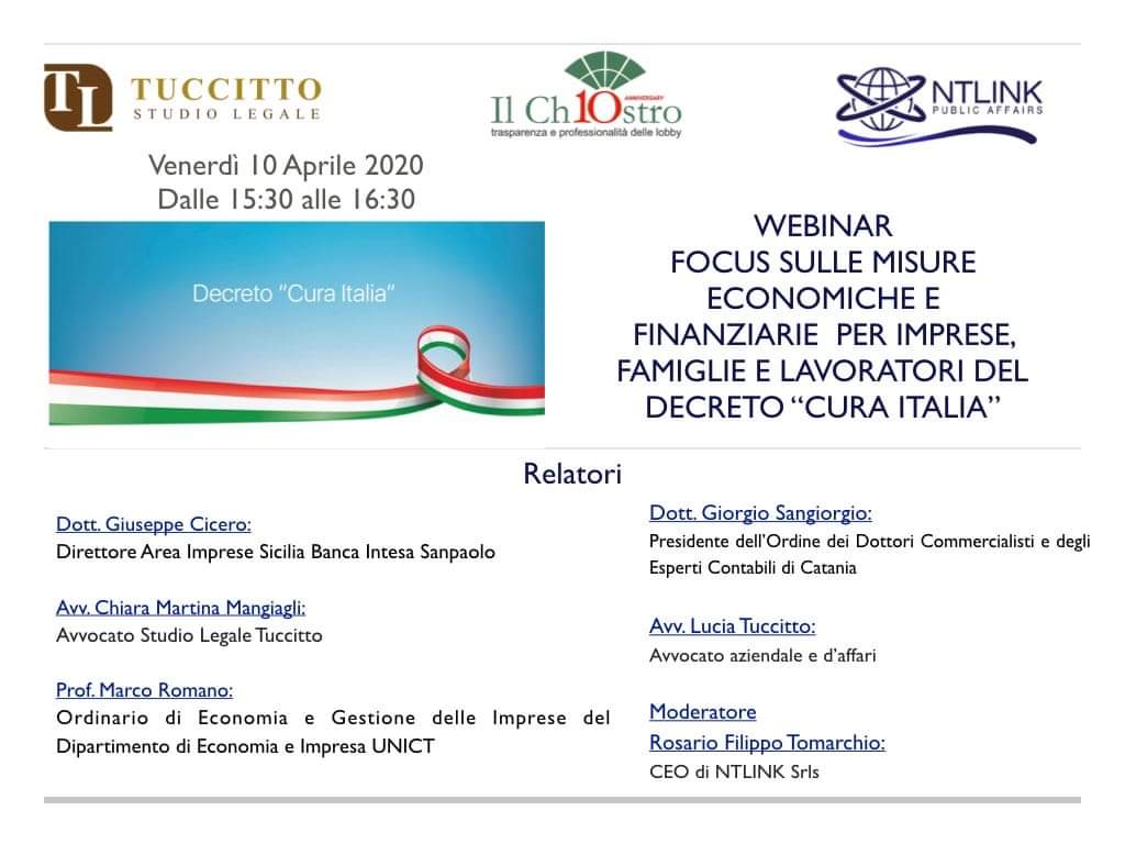 Focus sulle misure economiche e finanziarie per imprese, famiglie e lavoratori del decreto “Cura Italia”