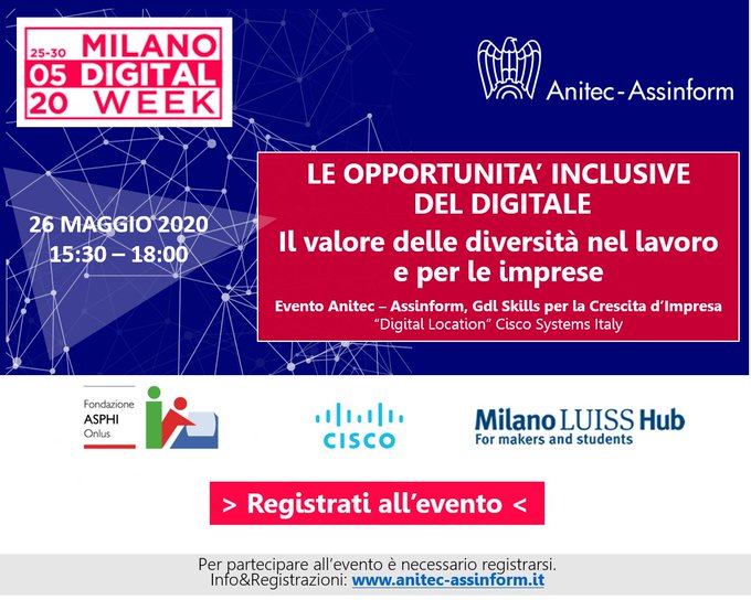 Le opportunita’ inclusive del digitale. Il valore delle diversità nel lavoro e per le imprese