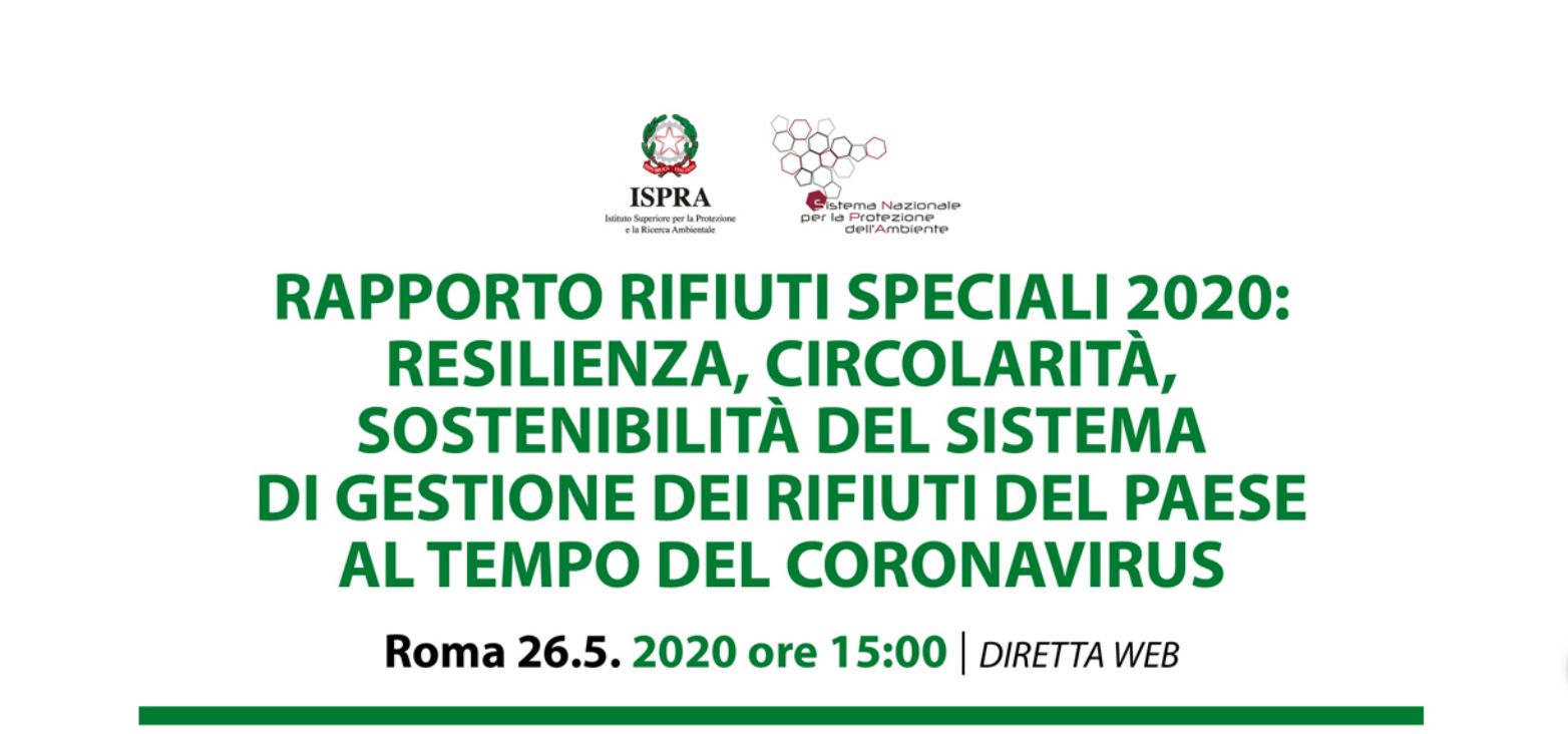 Rapporto rifiuti speciali 2020