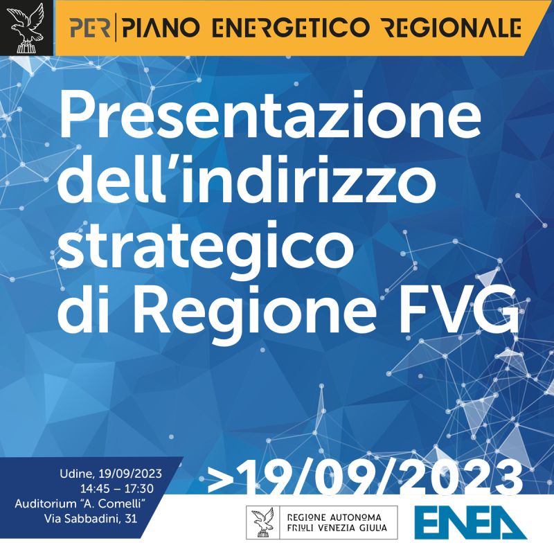 Presentazione dell’indirizzo strategico di Regione FVG