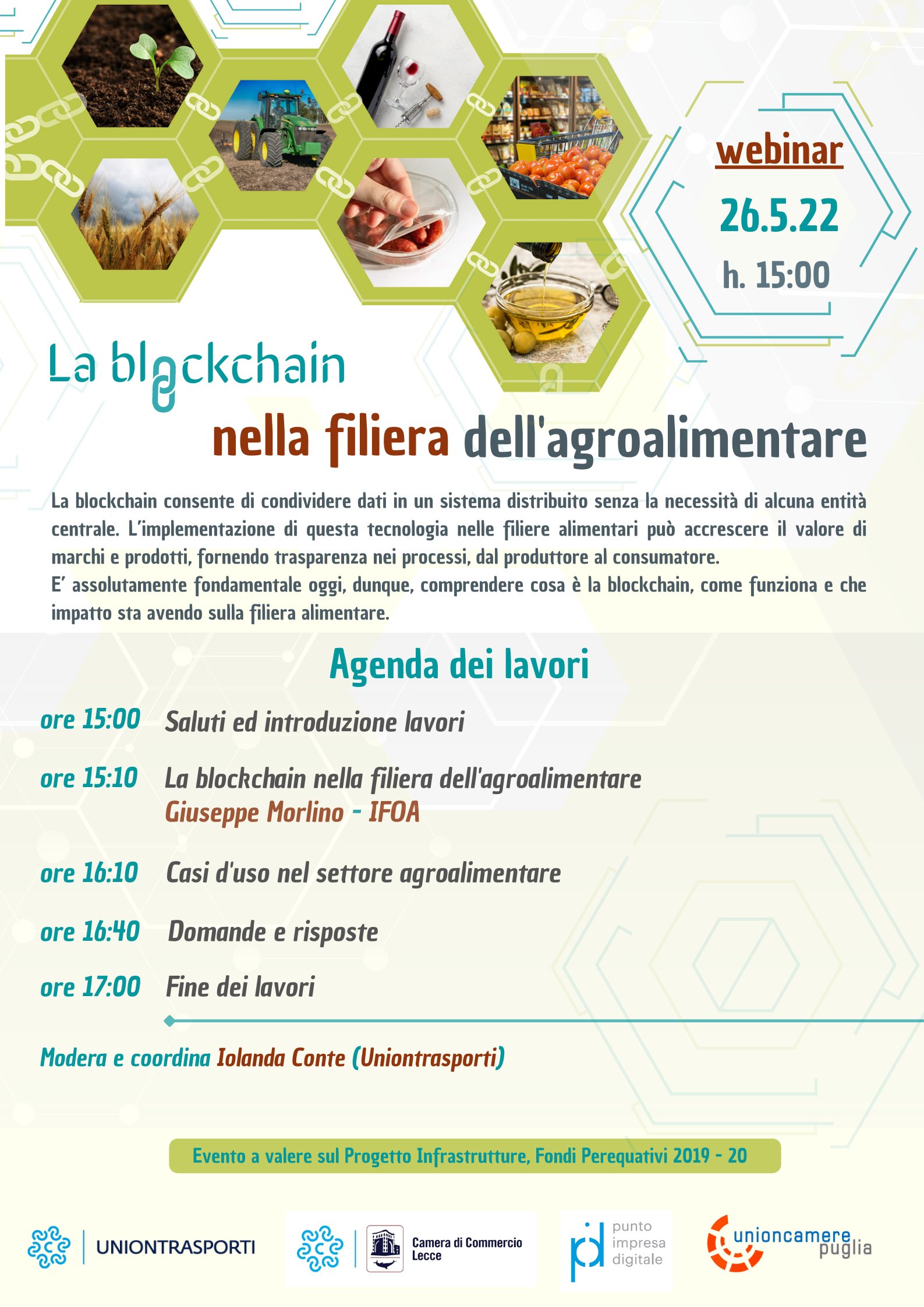 La blockchain nella filiare dell'agroalimentare