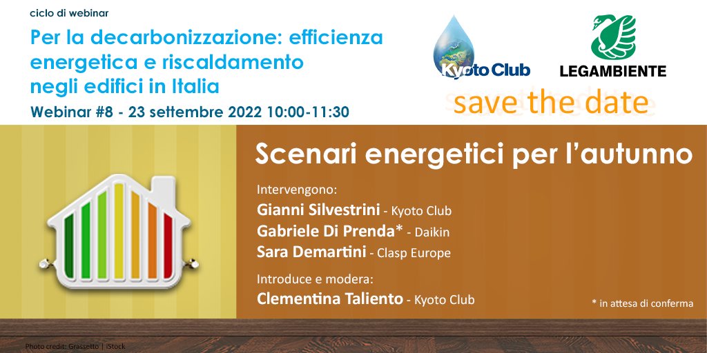 Scenari energetici per l'autunno