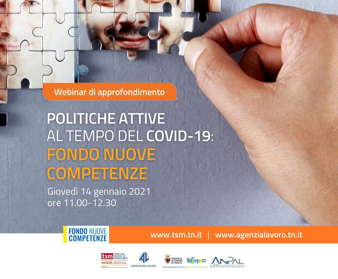 Politiche attive al tempo del COVID-19: Fondo nuove competenze