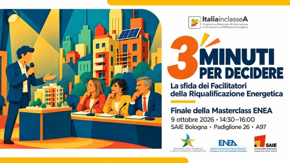 Edilizia: ENEA al SAIE 2026 con le nuove sfide della riqualificazione energetica