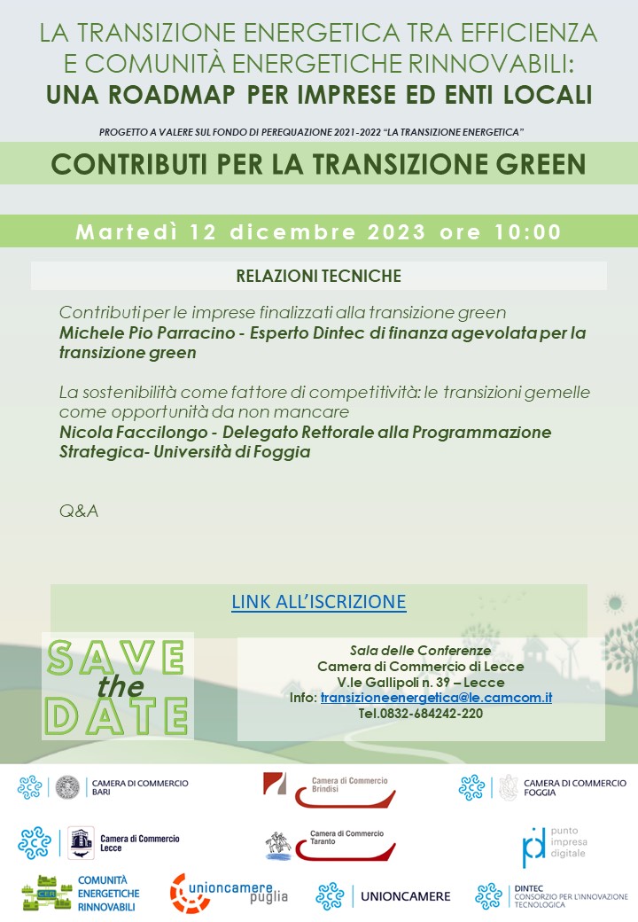 I contributi per la transizione green