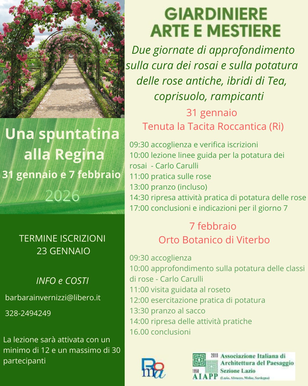 Giardiniere, arte e mestiere