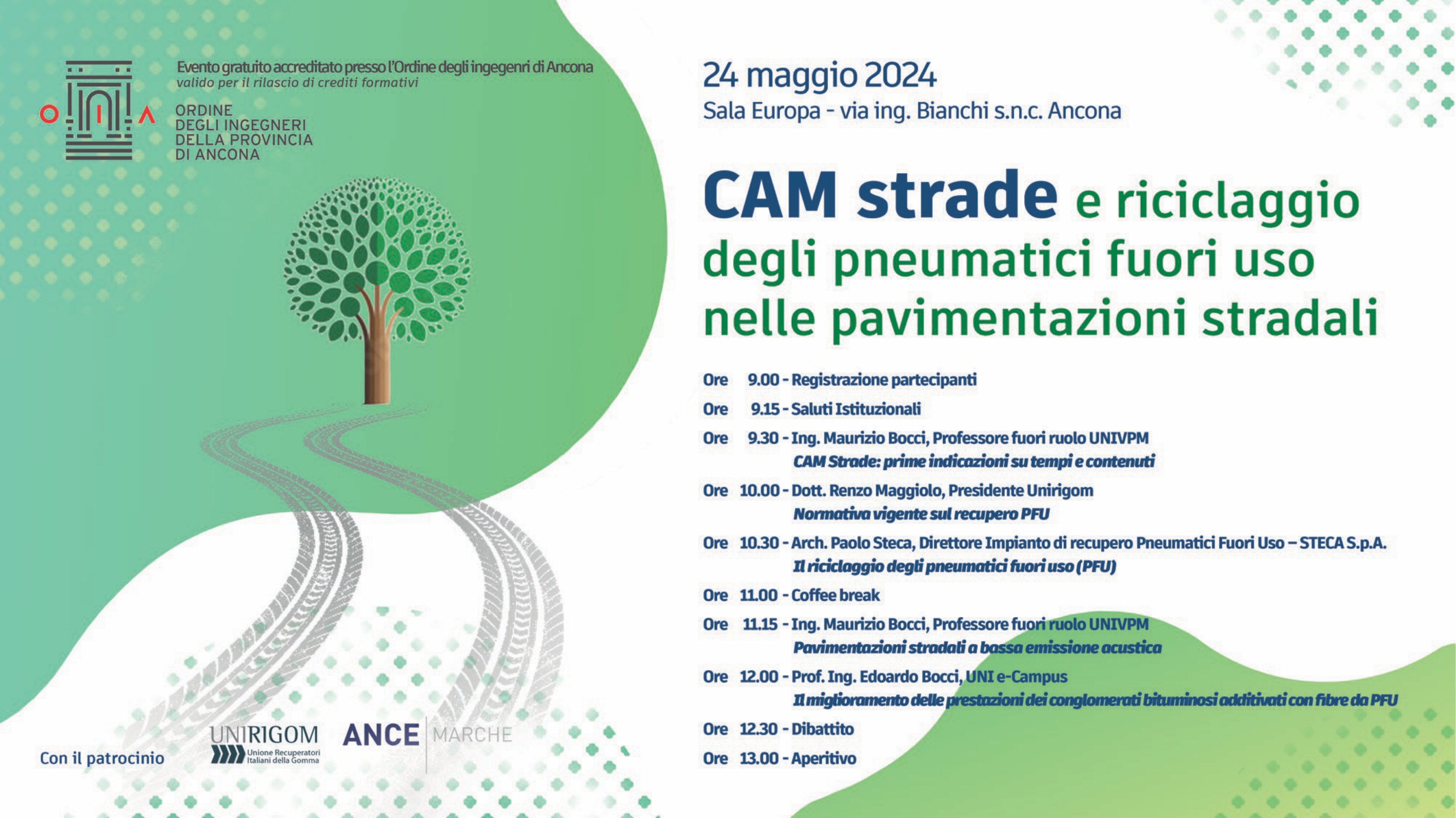 CAM Strade e riciclaggio degli pneumatici fuori uso nelle pavimentazioni stradali